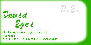 david egri business card